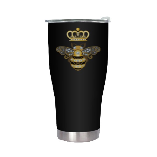 Queen Bee Crown Women Hive Beekeeping Bee Women Stainless Steel Tumblers