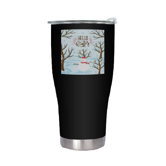 Hello Winter Wonderland Stainless Steel Tumblers