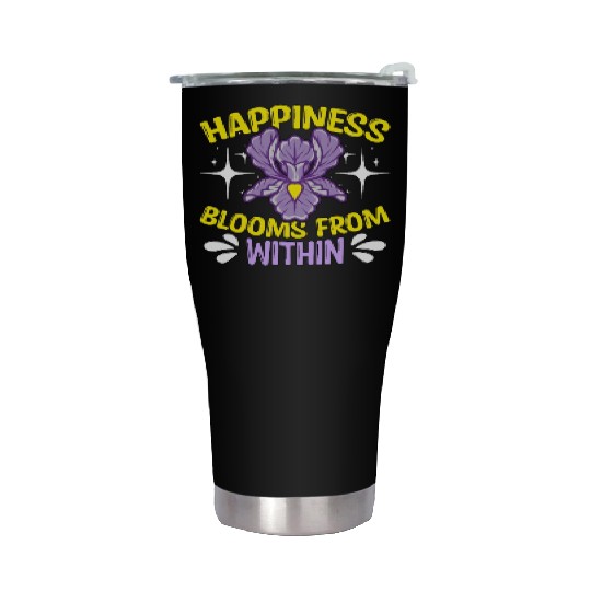 Orchids Happiness Blooms From Within Orchid Grower Stainless Steel Tumblers