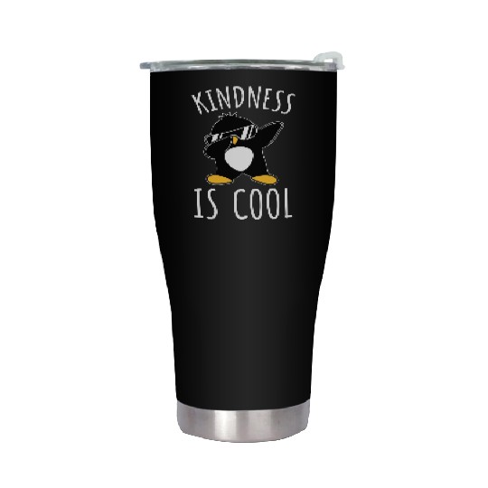 Kindness Is Cool Dabbing Dab Dance Funny Penguin Stainless Steel Tumblers