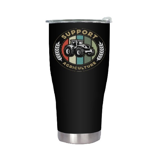 Harvester Support Agriculture Farming Life Farmer Stainless Steel Tumblers