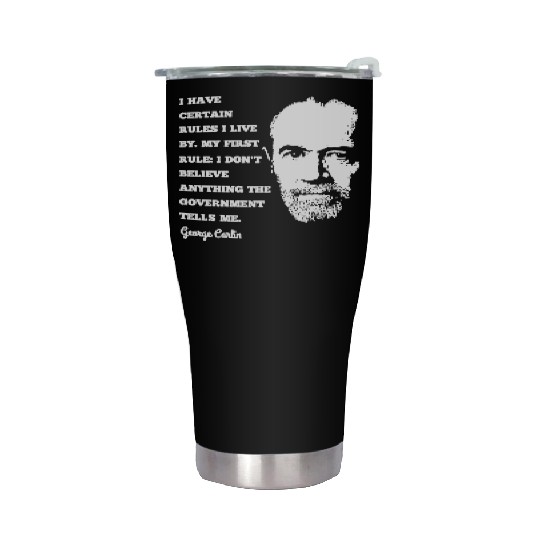 George Carlin Comedy Legend Stainless Steel Tumblers