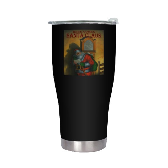 Evil Santa 2-Here Comes Santa Claus Stainless Steel Tumblers