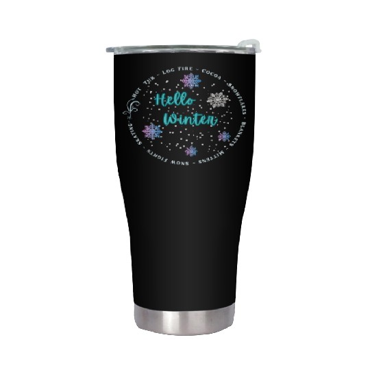 Hello Winter Stainless Steel Tumblers