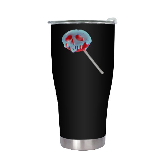 Poison Apple Halloween Candy Lollipop Stainless Steel Tumblers