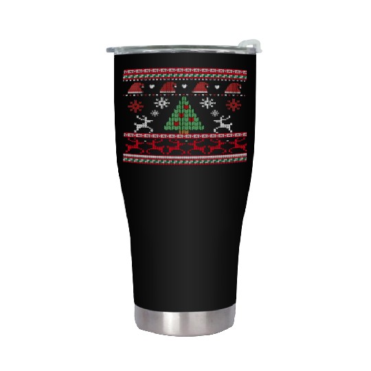 Winter Knitting Funny Holiday Stainless Steel Tumblers