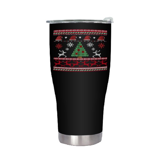 Winter Knitting Funny Holiday Stainless Steel Tumblers