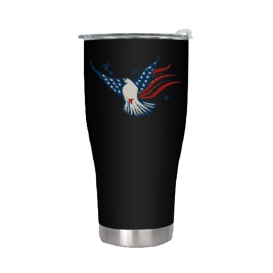 Patriotic Bird Stainless Steel Tumblers