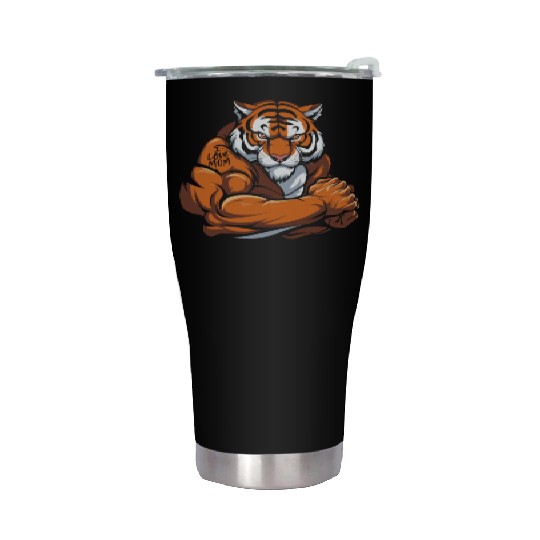 Tiger I Love Mom Stainless Steel Tumblers