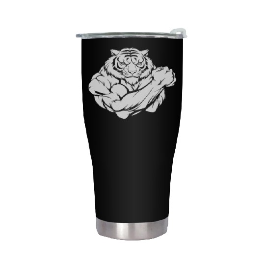 Workout Gym Tiger Stainless Steel Tumblers