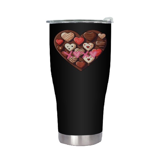Chocolate XoXo Valentine's Day Stainless Steel Tumblers