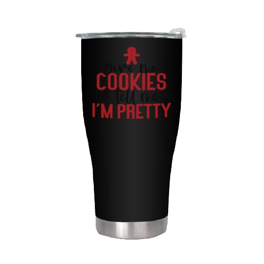 Gingerbread Man Gift Phrase Stainless Steel Tumblers