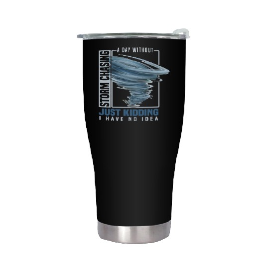 Storm chaser gift idea | Tornado meteorologists Stainless Steel Tumblers