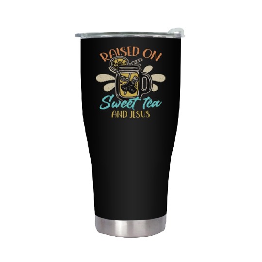 Sweet Tea Raised On Sweet Tea And Southern Country Stainless Steel Tumblers