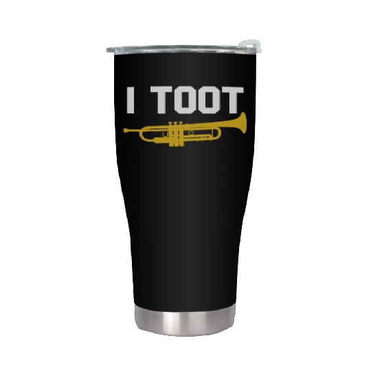 I Toot Funny Jazz Trumpet Player Jazz School Band Stainless Steel Tumblers