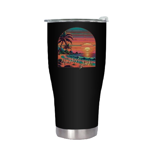 Paradise Island Stainless Steel Tumblers