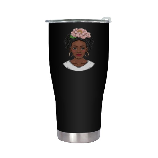 Black girl, black girl magic, African American Stainless Steel Tumblers