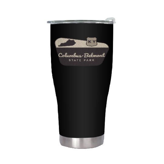 Columbus-Belmont State Park Kentucky Welcome Sign Stainless Steel Tumblers