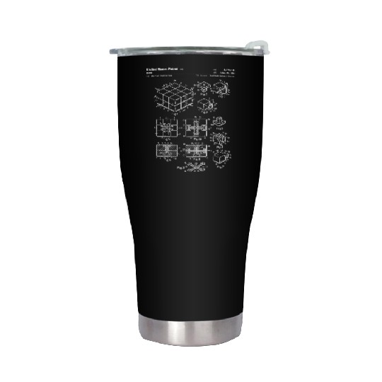 Rubiks Cube Patent Stainless Steel Tumblers