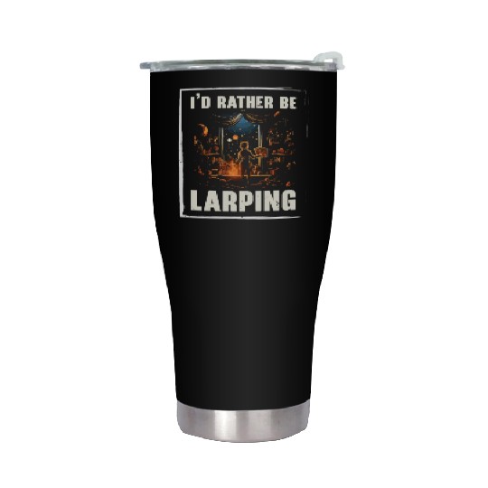 Larping Larp Larper Live Action Role Video Game Stainless Steel Tumblers