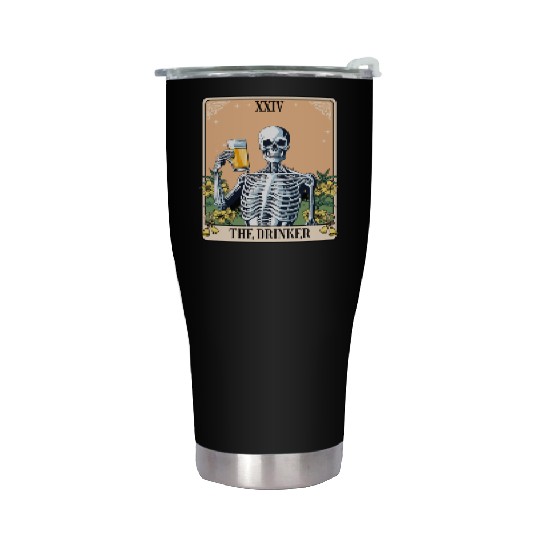 Funny Tarot Card Craft Beer Alcohol Stainless Steel Tumblers