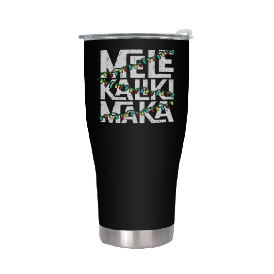 Mele Kalikimaka Hawaiian Christmas Holidays Themed Stainless Steel Tumblers