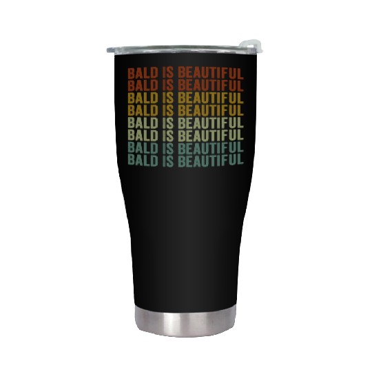 Bald Is Beautiful Stainless Steel Tumblers