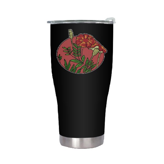 Mexican Marigold Nature Lover Gift Stainless Steel Tumblers