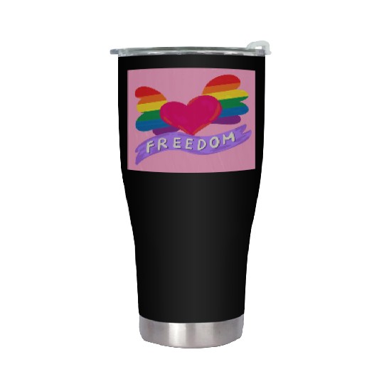 Love Freedom Stainless Steel Tumblers