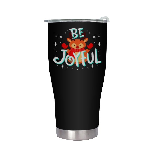 Be Joyful Christmas. Stainless Steel Tumblers