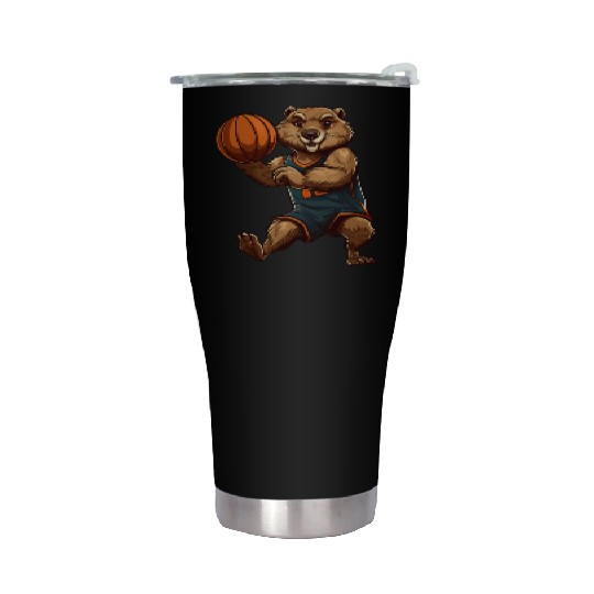 Basketball beaver Stainless Steel Tumblers