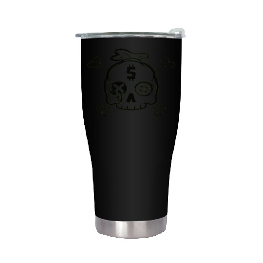 Safety Money Bag Skull Stainless Steel Tumblers