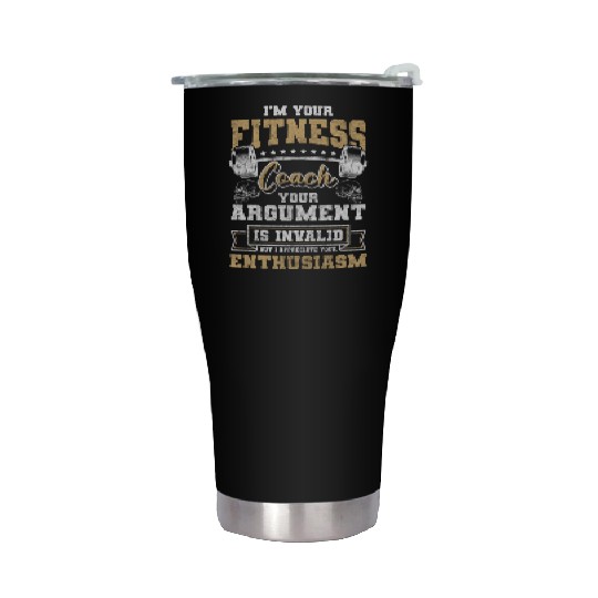 Trainer Workout Bodybuilder Studio Stainless Steel Tumblers