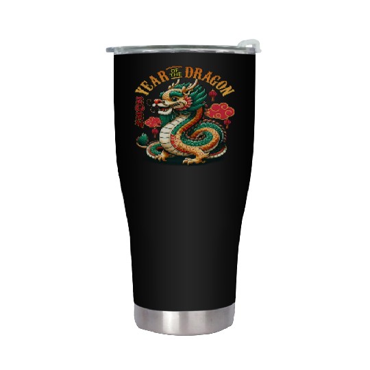 Dragon Year 2024 Embrace Lunar New Year Prosperity Stainless Steel Tumblers