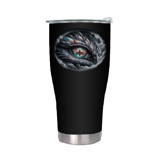 Mystic Vision The Celestial Dragon s Gaze Stainless Steel Tumblers