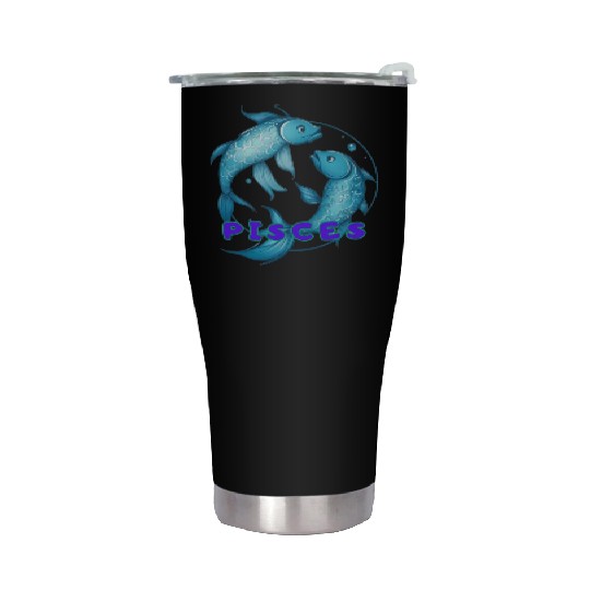 Pisces Horoscope Stainless Steel Tumblers