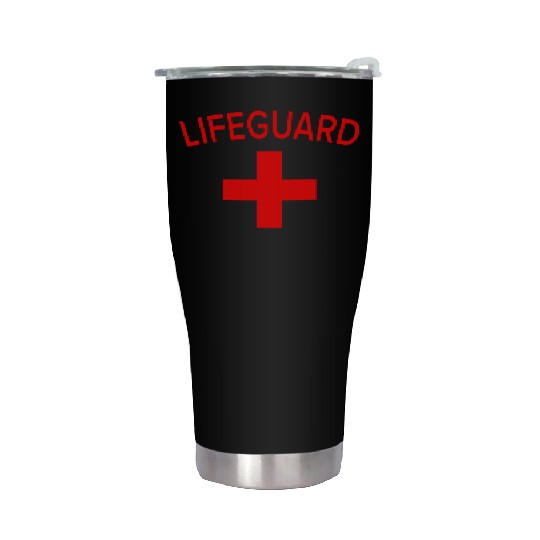 Emp-Lifeguard-Design.Lifeguard Outfit Gift. Stainless Steel Tumblers