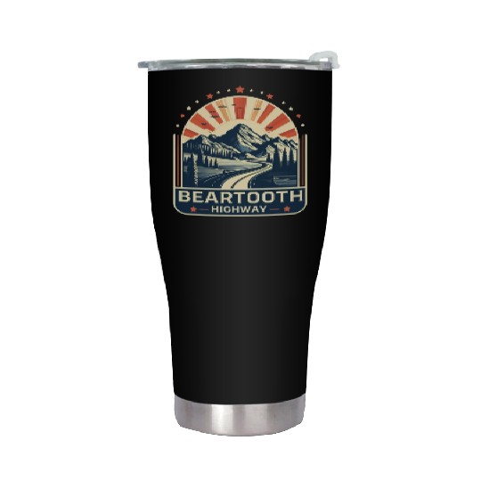 Beartooth Highway US 212 Stainless Steel Tumblers