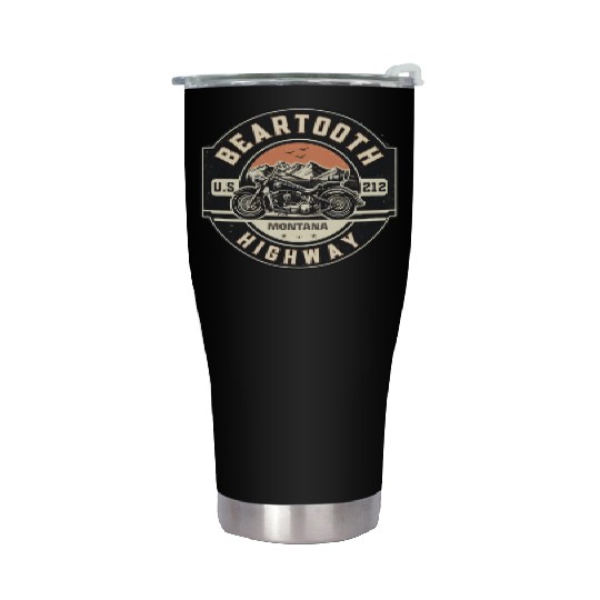 Beartooth Highway US 212 Stainless Steel Tumblers