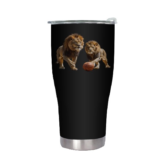 Basketball lion player Stainless Steel Tumblers