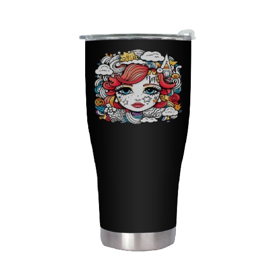 Celestial girl Stainless Steel Tumblers