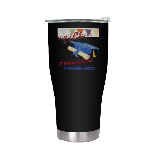 Graduation Finished Stainless Steel Tumblers