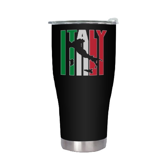 Italy Vintage Countries Italian Culture Flag Stainless Steel Tumblers