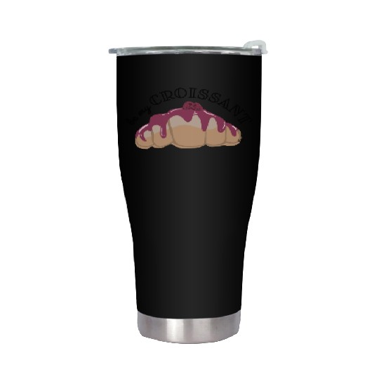 Be My Croissant Doodle Stainless Steel Tumblers
