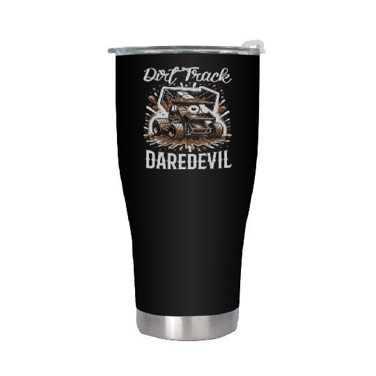 Sprint Car Mom Dirt Track Racing Racing Race Day Stainless Steel Tumblers
