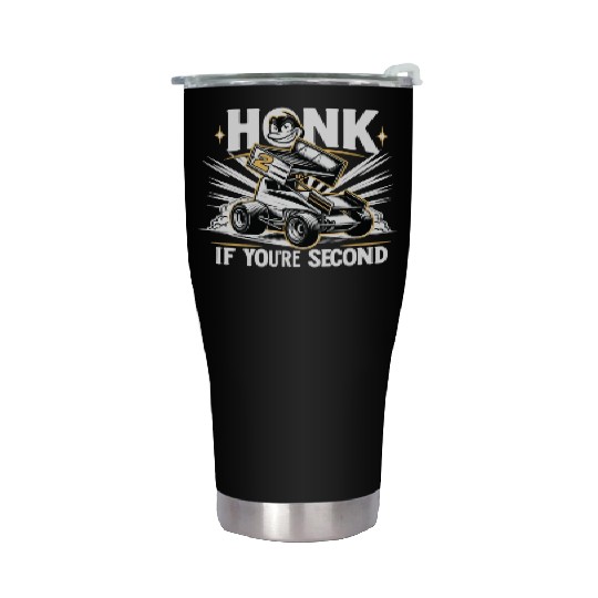 Sprint Car Mom Dirt Track Racing Racing Race Day Stainless Steel Tumblers