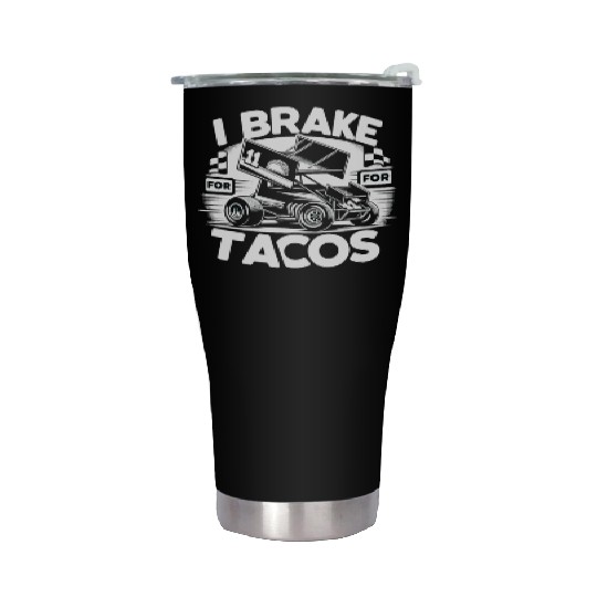 Sprint Car Mom Dirt Track Racing Racing Race Day Stainless Steel Tumblers