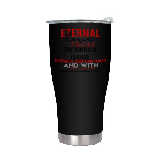 CHOSENHEART ETERNAL LOVE From Israel Stainless Steel Tumblers