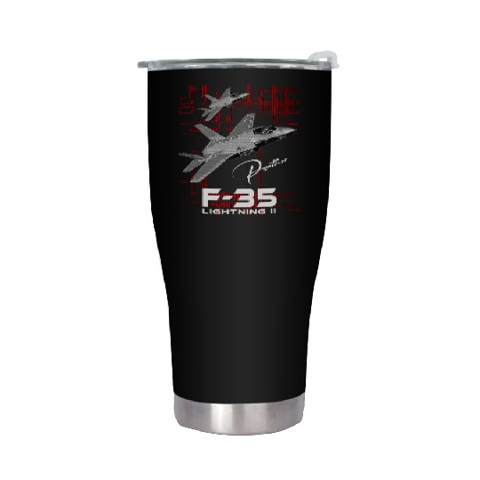 Lockheed Martin F-35 Lightning II Stainless Steel Tumblers