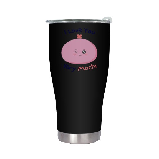 I love you very mochi | funny love pun Stainless Steel Tumblers